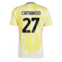 Camisa de Futebol Juventus Andrea Cambiaso #27 Equipamento Secundário 2024-25 Manga Curta